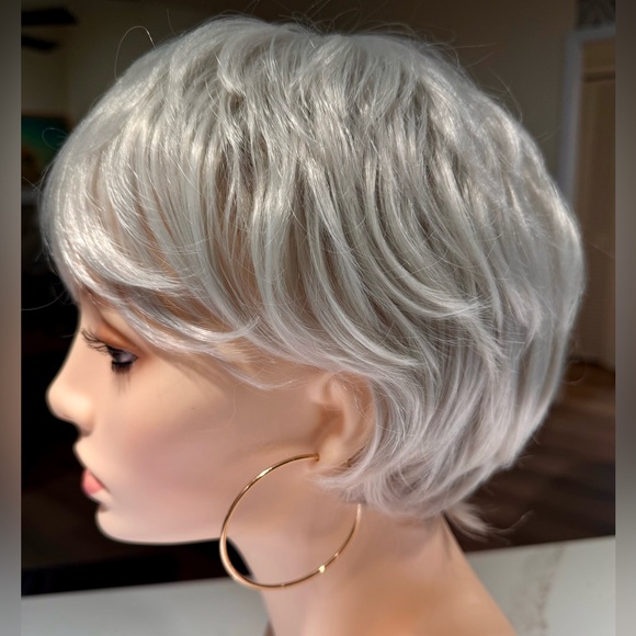 Other - HAIR Pixie with bangs Light Gray/Silver/White